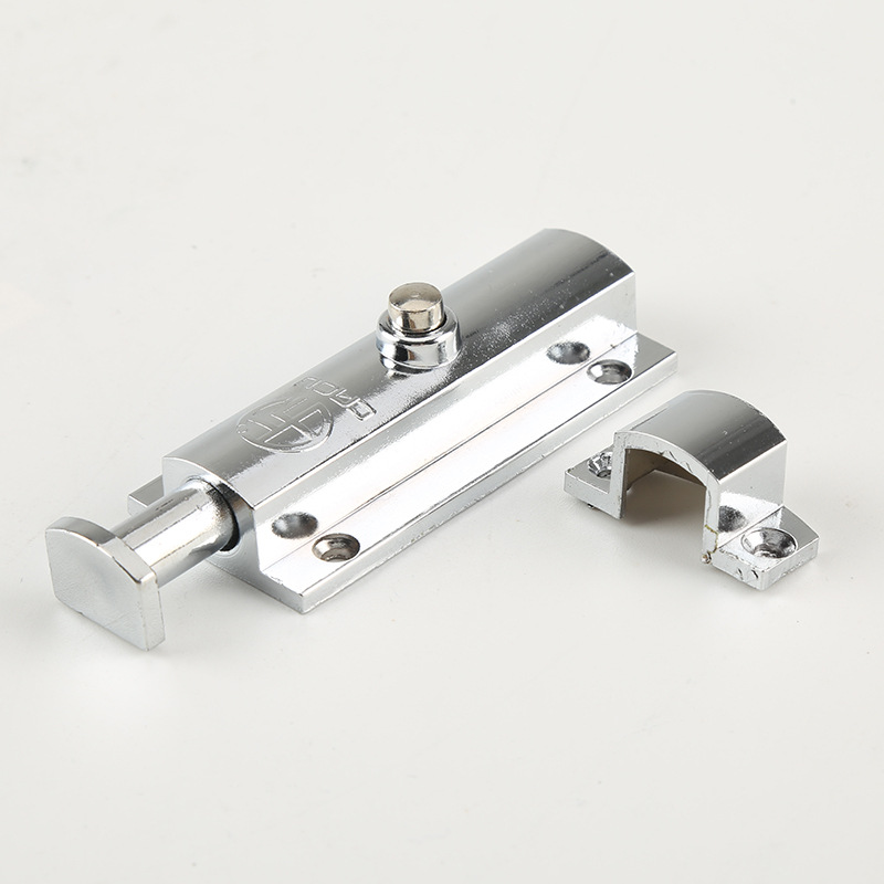 现货供应配件ls406门窗插销按钮式明装ms406门栓锌合金弹簧插销