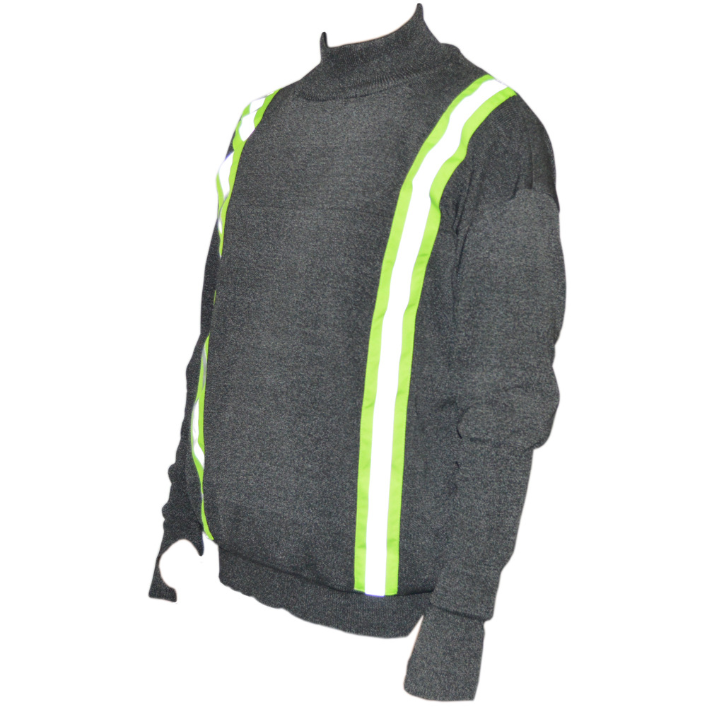 厂家直销2020新款镂空荧光条立领防割服hppe5级防割轻薄夜间外套