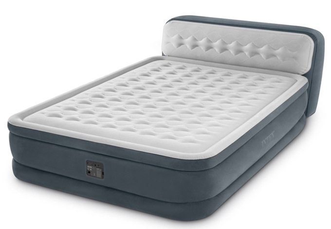 原装正品intex靠背线拉充气床垫双人双层气垫床加厚内置电泵64448