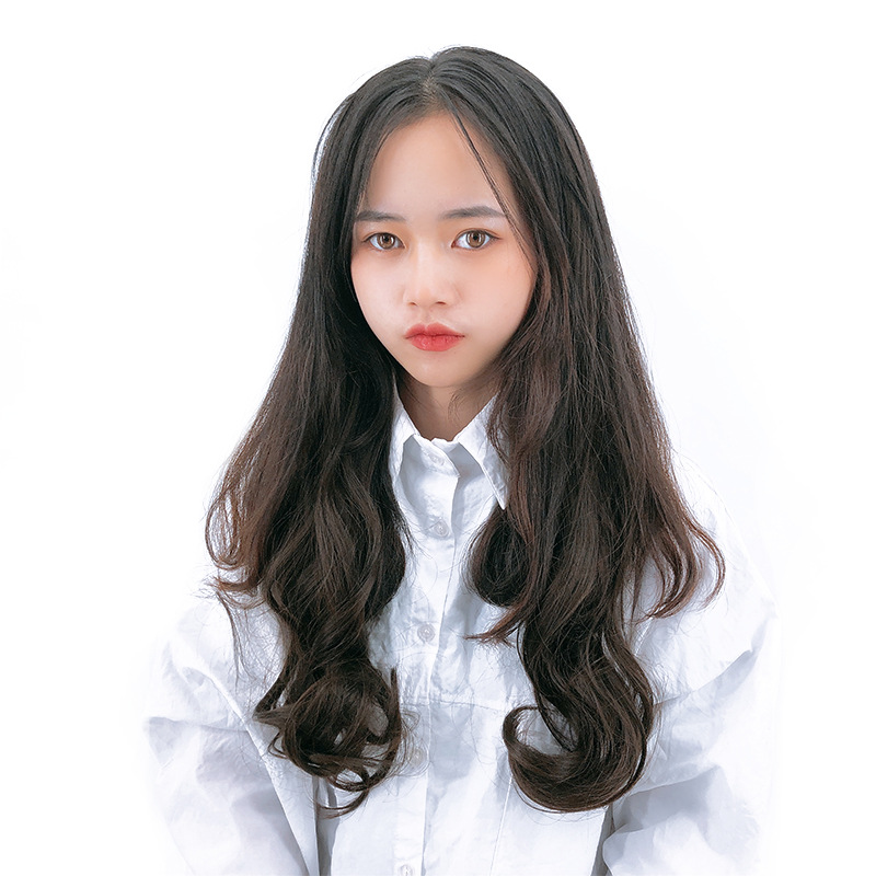 假发女长卷发大波浪一片式长发蓬松自然长直发u型假发接发片现货