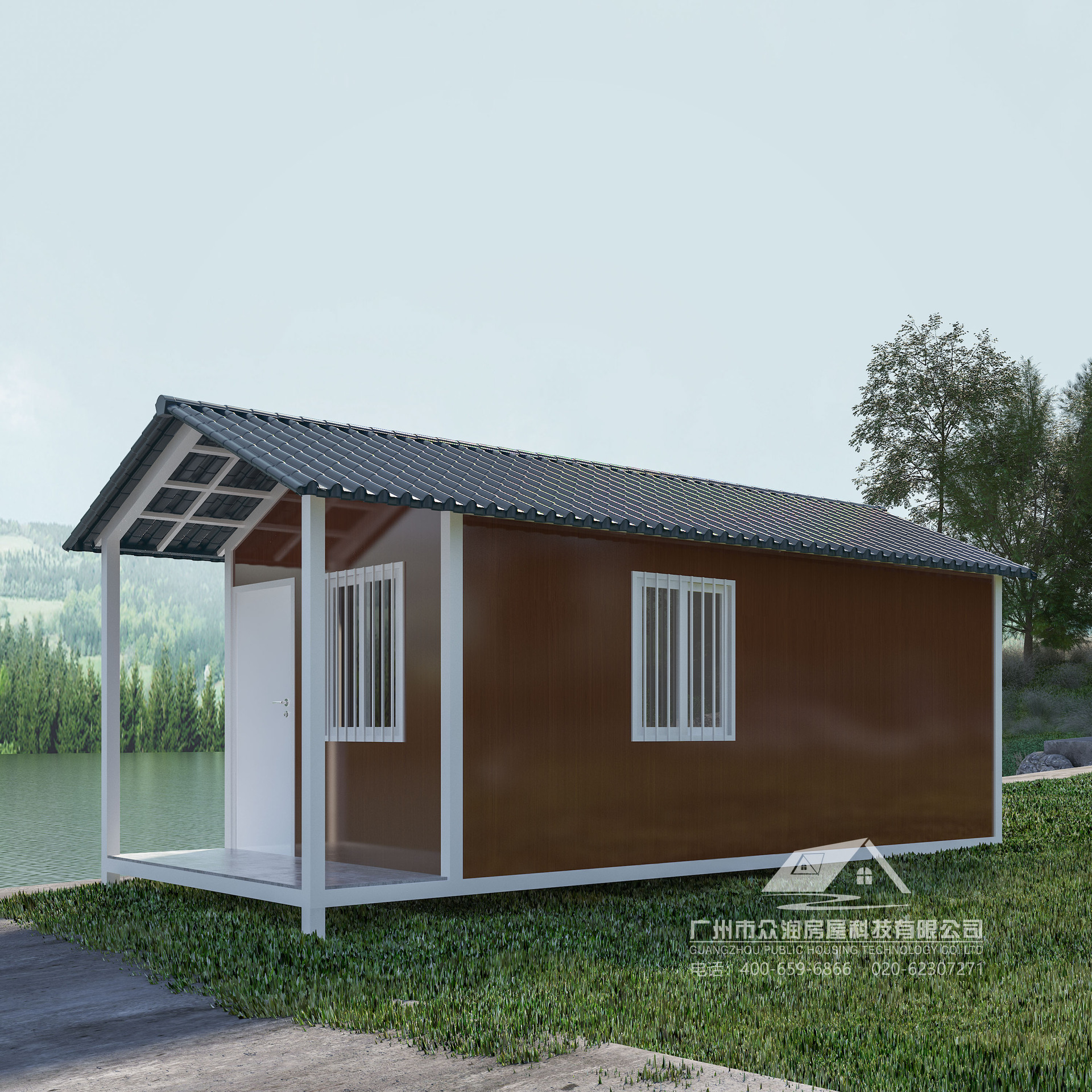 户外鱼塘箱房农田工具房环卫垃圾房乡镇田园改造看护房箱房厂家