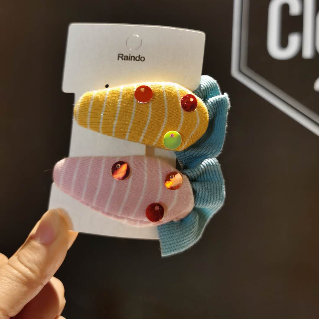 儿童可爱布艺发夹水滴形卡通胡萝卜发卡女童刘海夹婴幼儿头饰批发