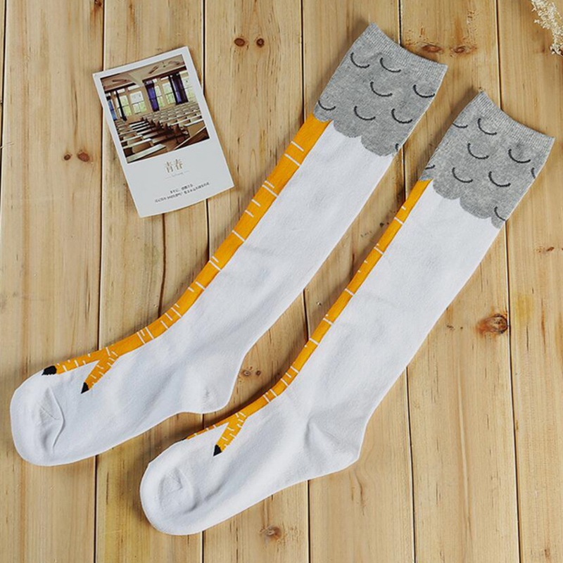 Inspirational Design Slimming Tube Socks over-the-Knee Chicken Feet Socks Chicken Feet Socks Riding Middle-Long Stockings in Stock