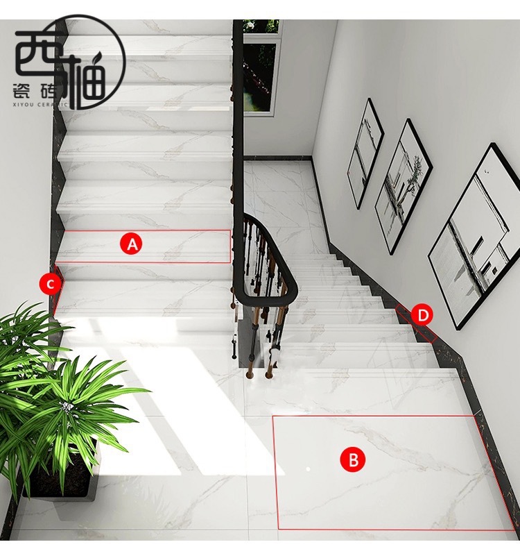 楼梯三角瓷砖