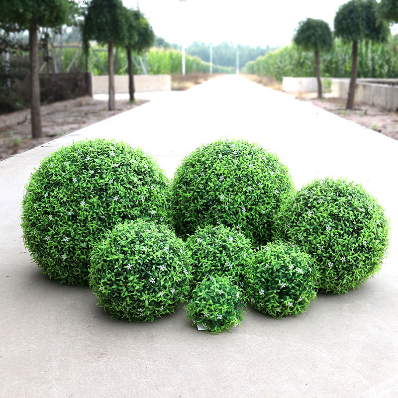 花坛花艺植物塑料花球橱窗酒店商场吊顶房顶绿植球仿真步步高草球