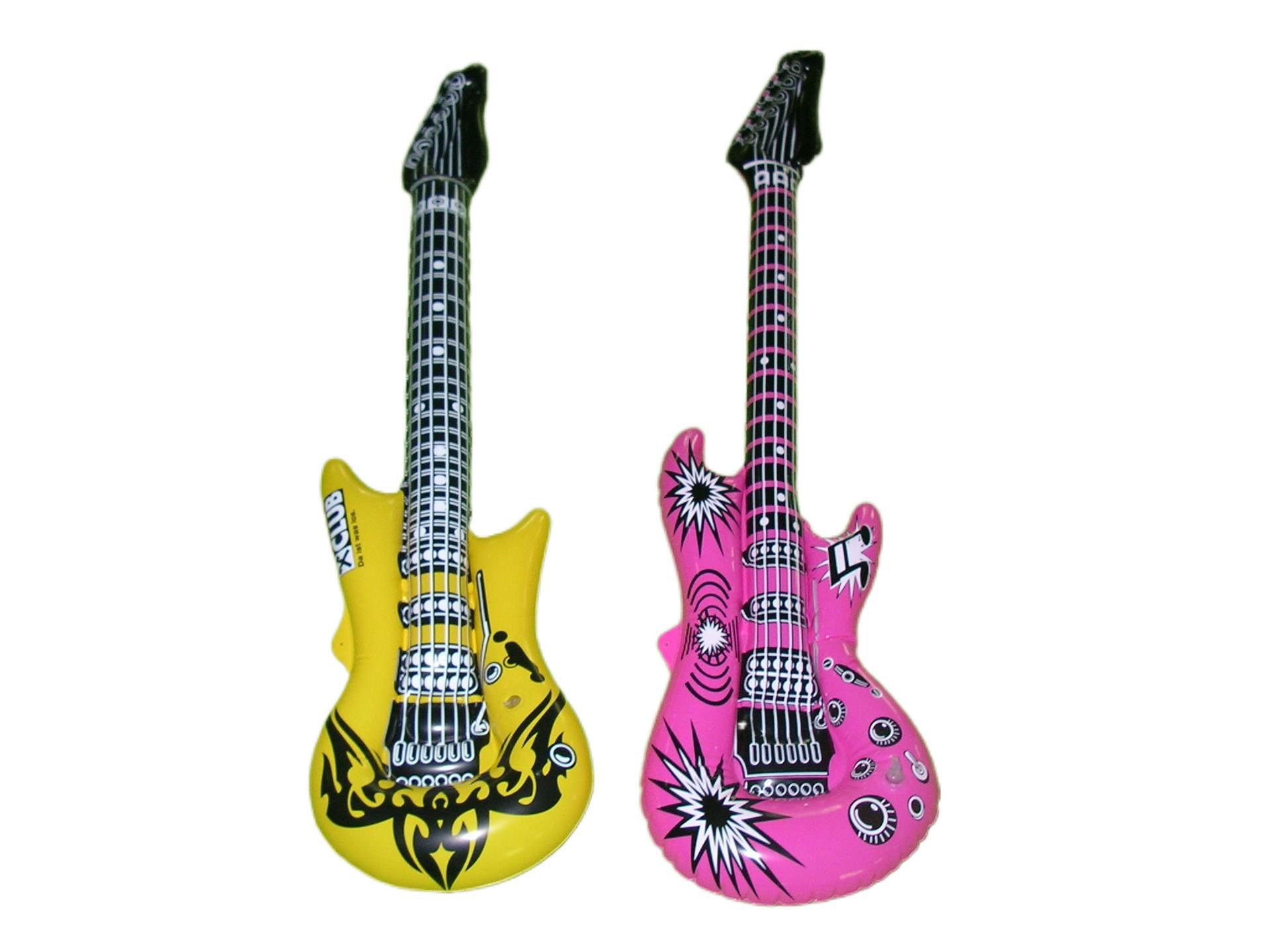 厂家直供充气摇滚电吉他玩具 节日活动装饰吹气吉它 一件代发