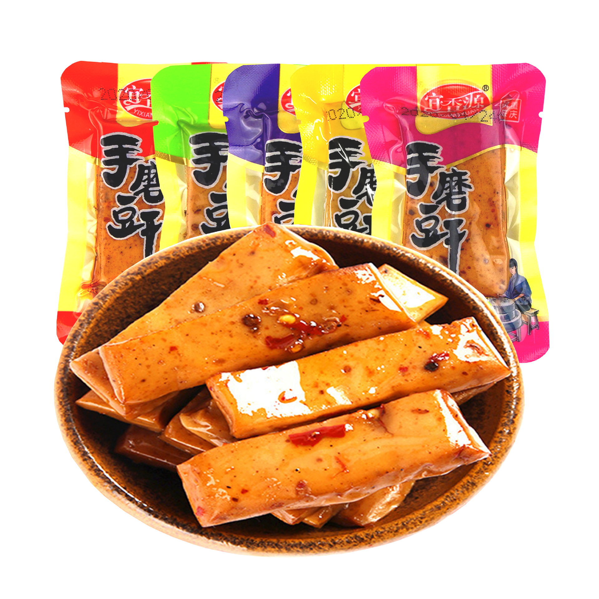 重庆特产手磨豆干q弹豆腐干麻辣嫩豆腐小包装多口味超市食品批发