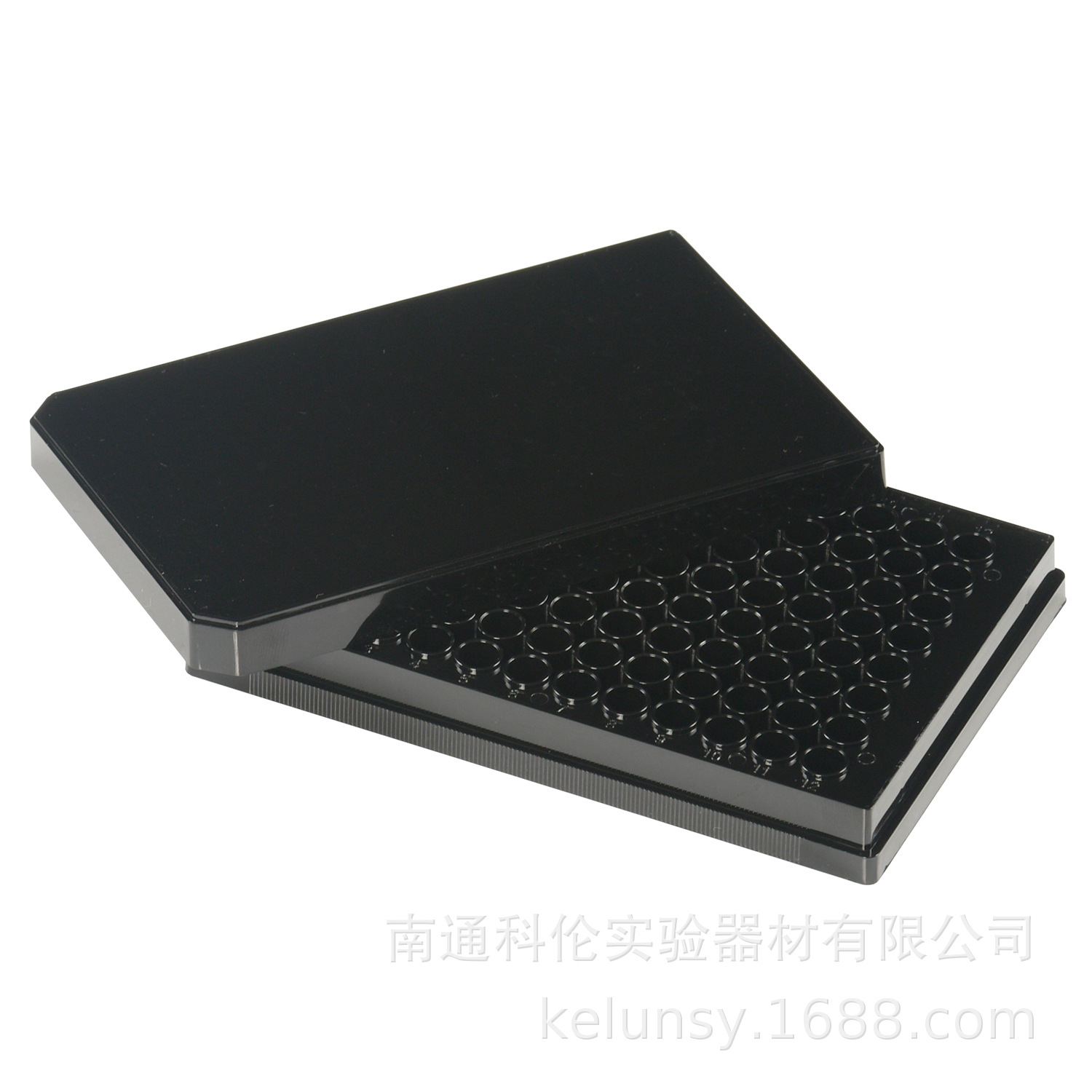 厂家96孔细胞培养板 实验室用品质黑色白色细菌细胞培养板