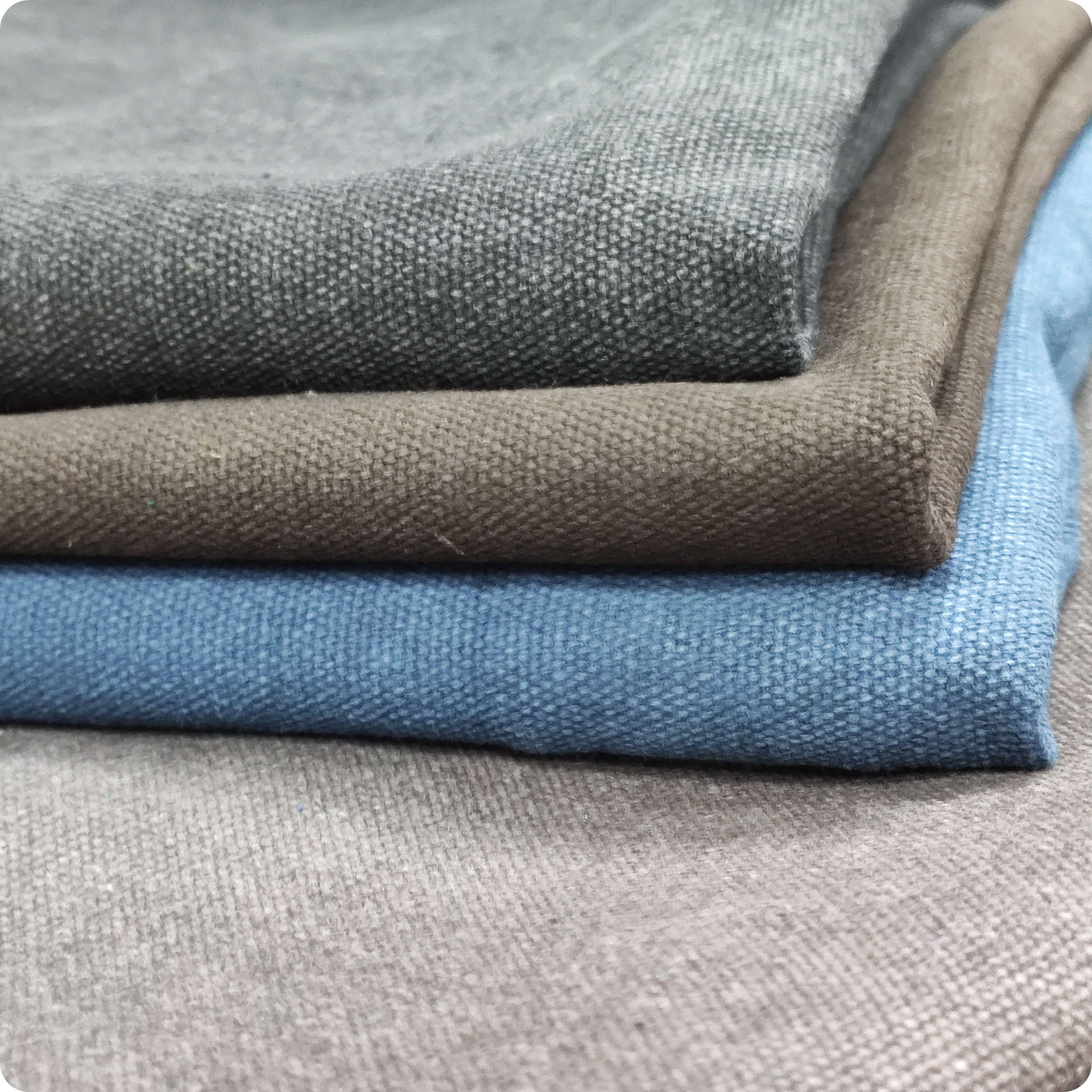 16安涤棉做旧帆布 复古帆布 加厚洗水帆布 复古水洗帆布 diy帆布