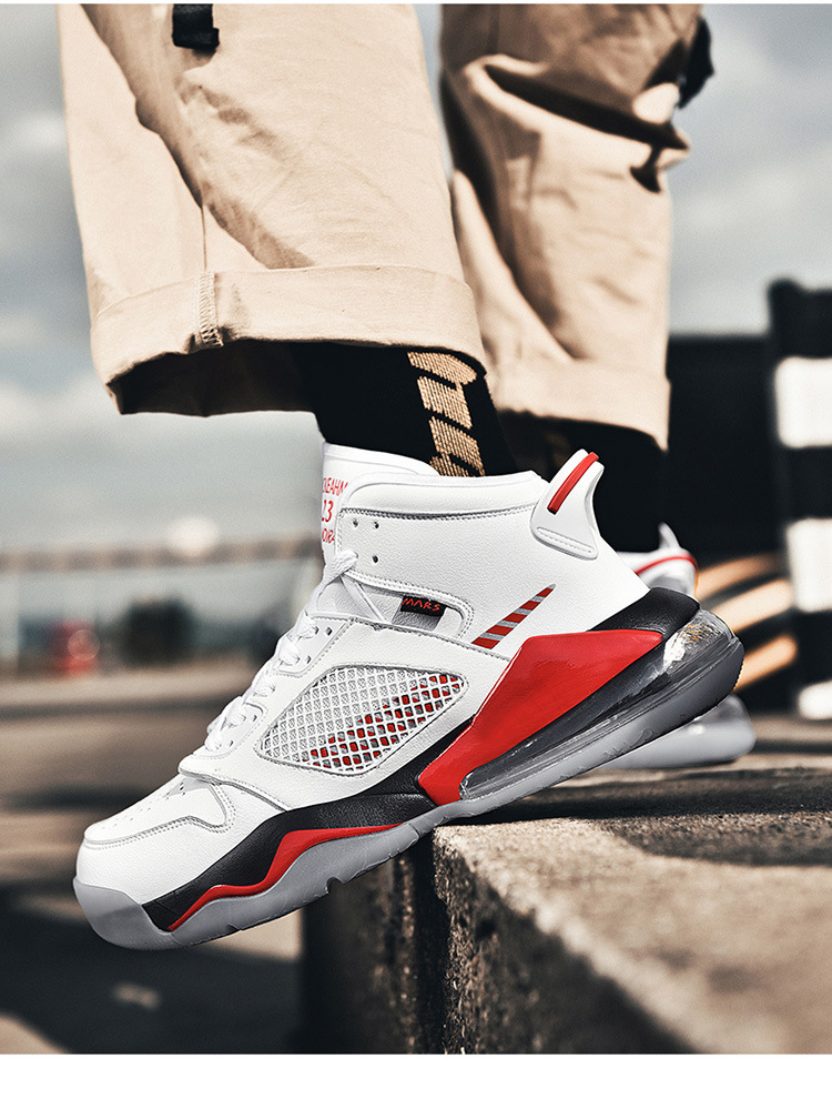 男鞋高帮md气垫篮球鞋耐磨超纤运动跑步透气耐磨学生鞋aj4流川枫