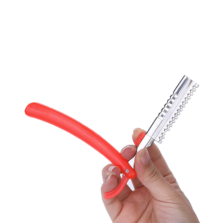 Haircut Shaving Eyebrow Trimming Marvelous Haircut Gadget Household Shaving Eye-Brow Knife Hairdressing Barber Scraper Razor Knife Holder