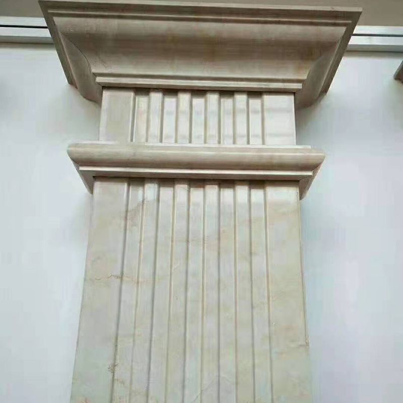 石塑仿大理石罗马柱装饰线条造型客厅电视背景墙欧式石材边框方柱