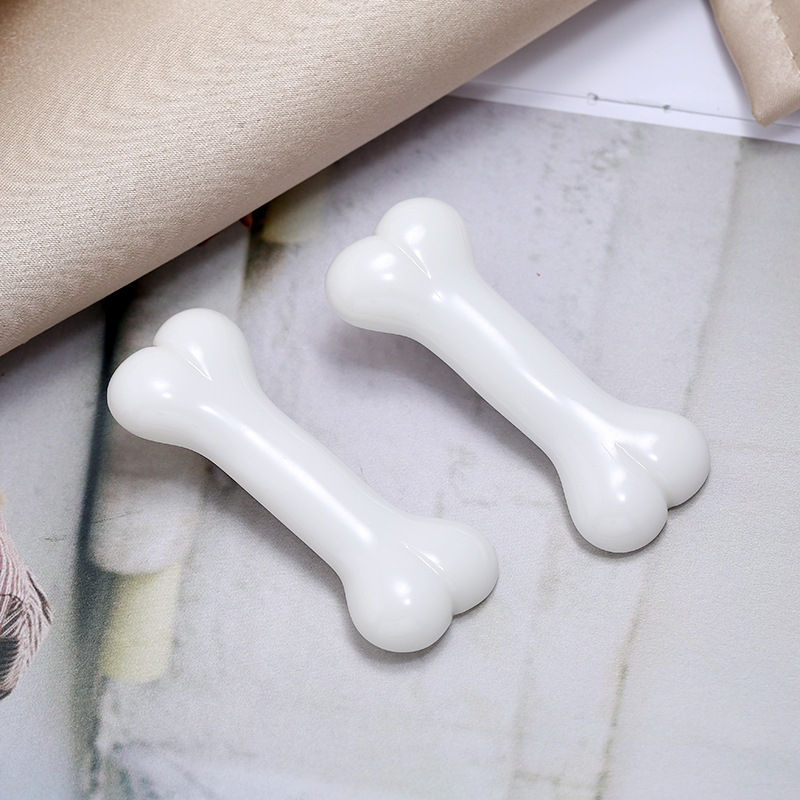 日本原宿风树脂狗骨头跨境电商纯白色大骨头发夹发饰边夹