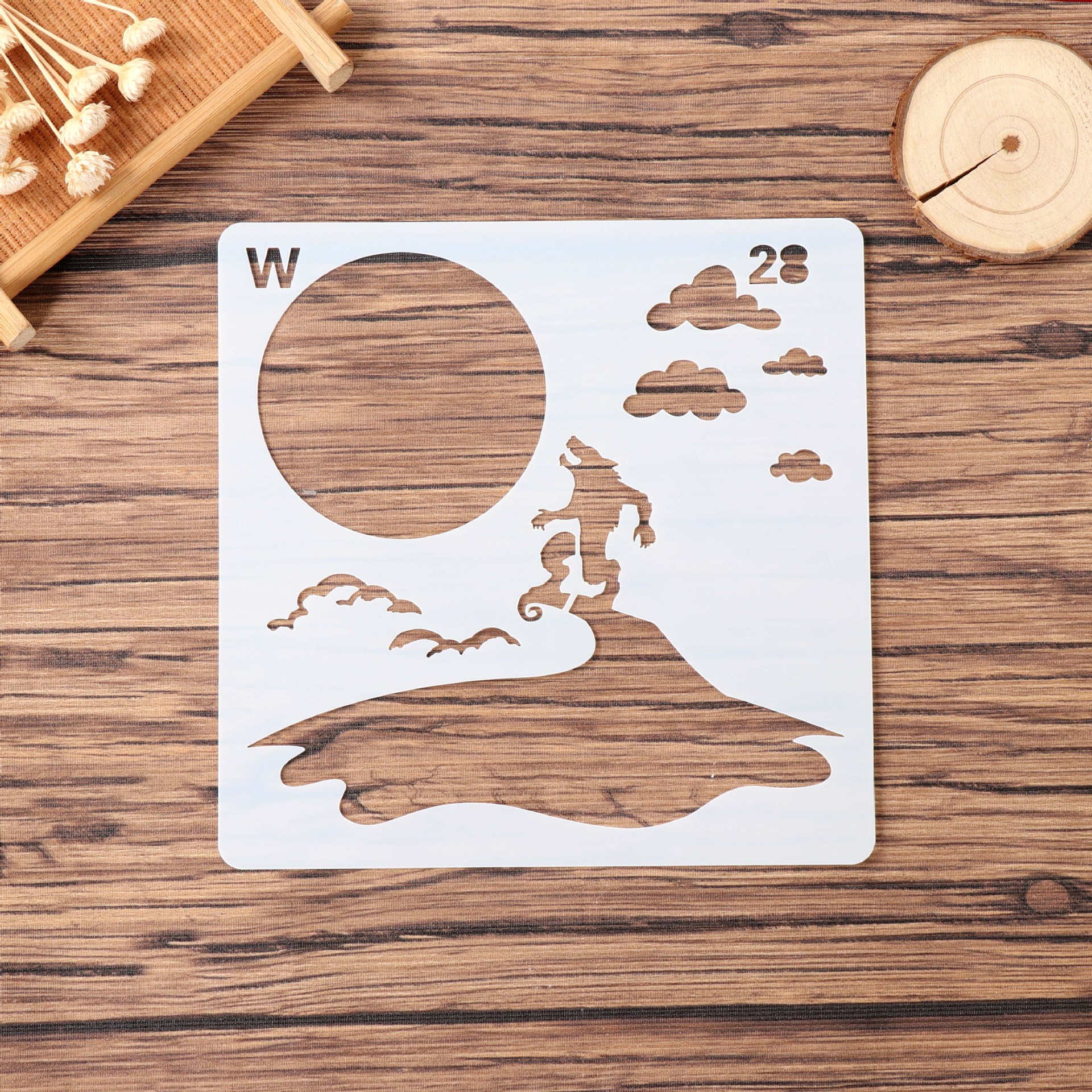 厂家直销diy卡通模板 镂空绘画模板 艺术涂鸦手帐纳帐模板版批发