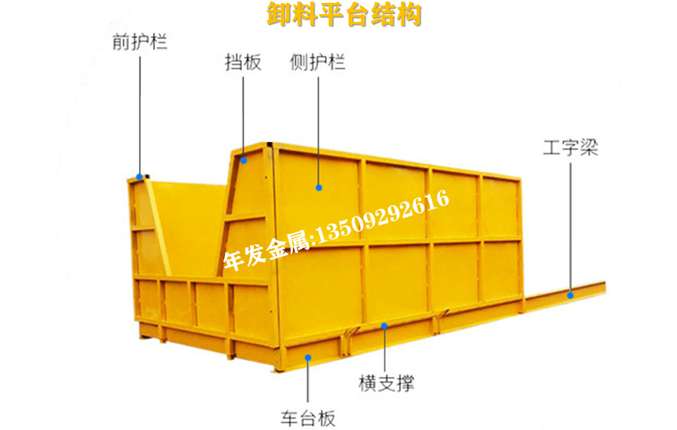 工地卸料平台 悬挑工具式工地升降卸料装置 工字钢悬挑卸料平台