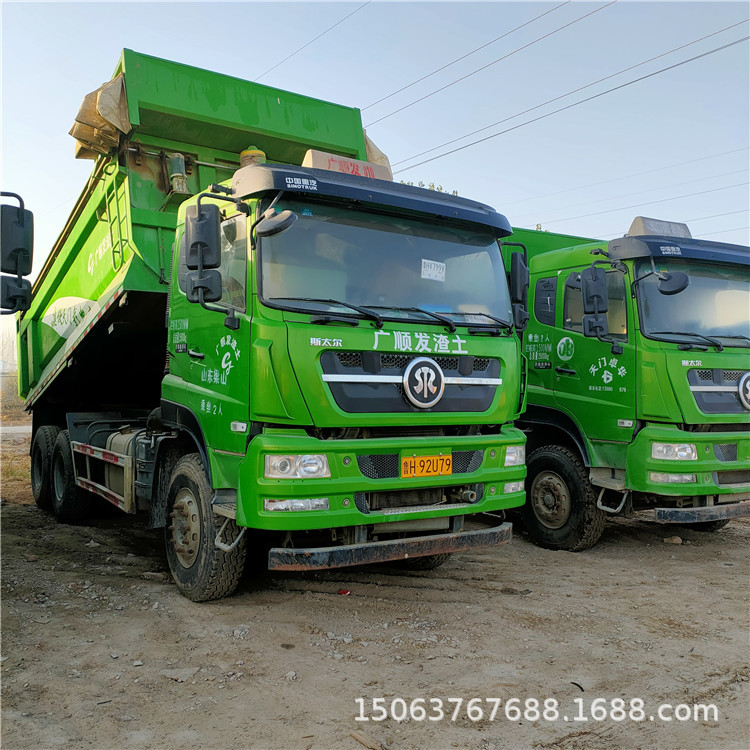 二手矿山渣土运输车 工程车后八轮 5.