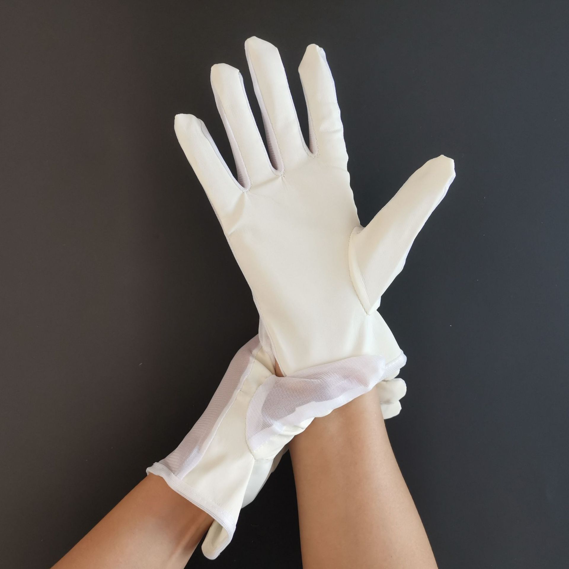 防静电pu手套无硫防汗防指纹防掉屑米黄涂掌作业线路板电子厂专用