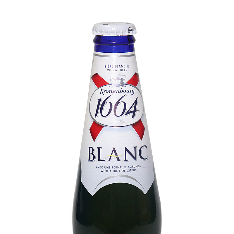法国1664白啤酒克伦堡凯旋精酿果味小麦白330ml24瓶装