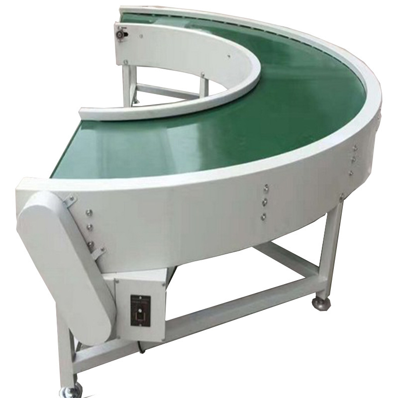 厂家90度180度环形u型转弯机物流快递分拣线传送带转角式输送机