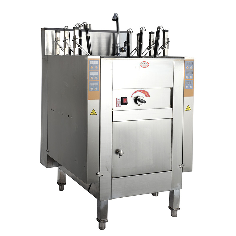六头燃气商用全自动升降煮面炉天然气煮面炉煤气液化气煮面机