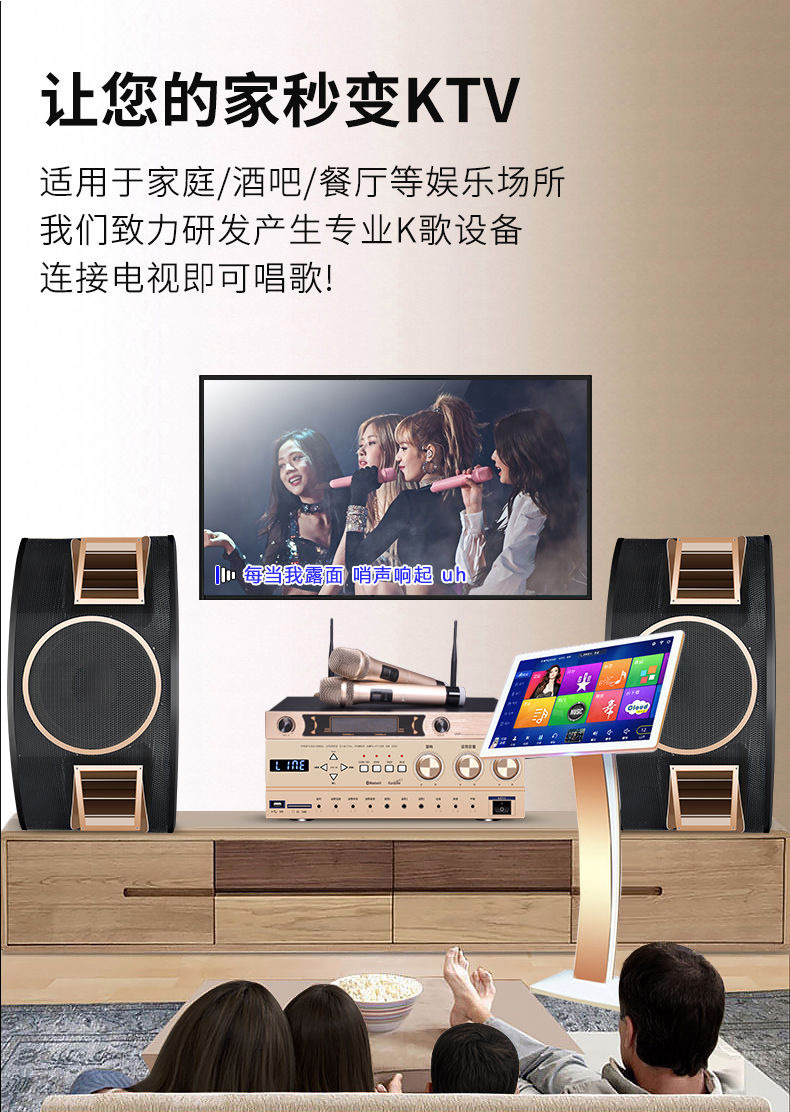畅想国度家庭ktv音响套装点歌机专业k歌全套家用卡拉ok舞台点唱台