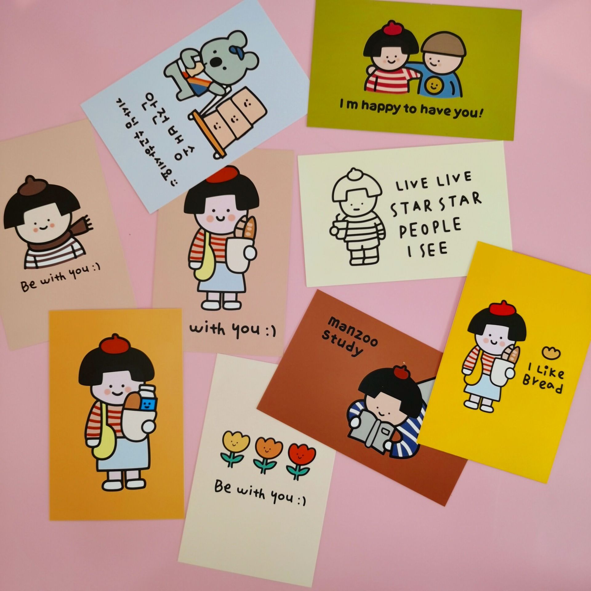 厂家可爱卡通装饰卡片书房卧室墙面装饰背景卡拍照道具卡