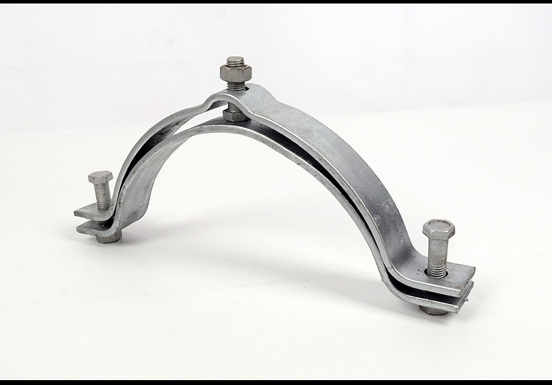 厂家供应拉线抱箍吊线抱箍架空线路用抱箍电力电缆抱箍