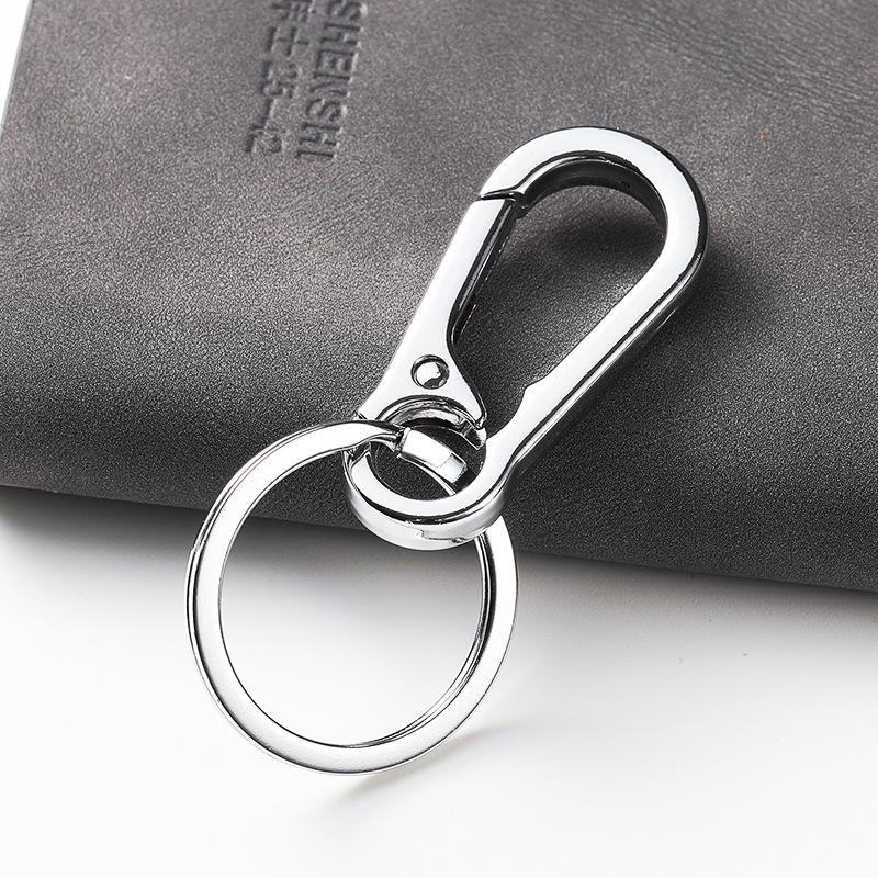 Keychain Men's Car Leather Keychain Accessories Men's Belt Buckle Keychain Pendant Car Key Ring