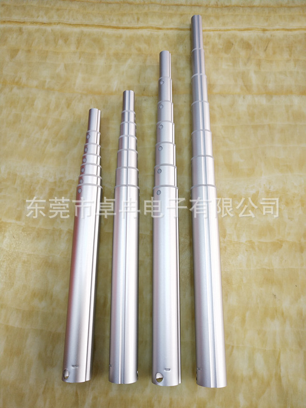 伸缩铝杆风扇伸缩杆 自拍杆补光灯 铝合金/不锈钢支架伸缩杆定制