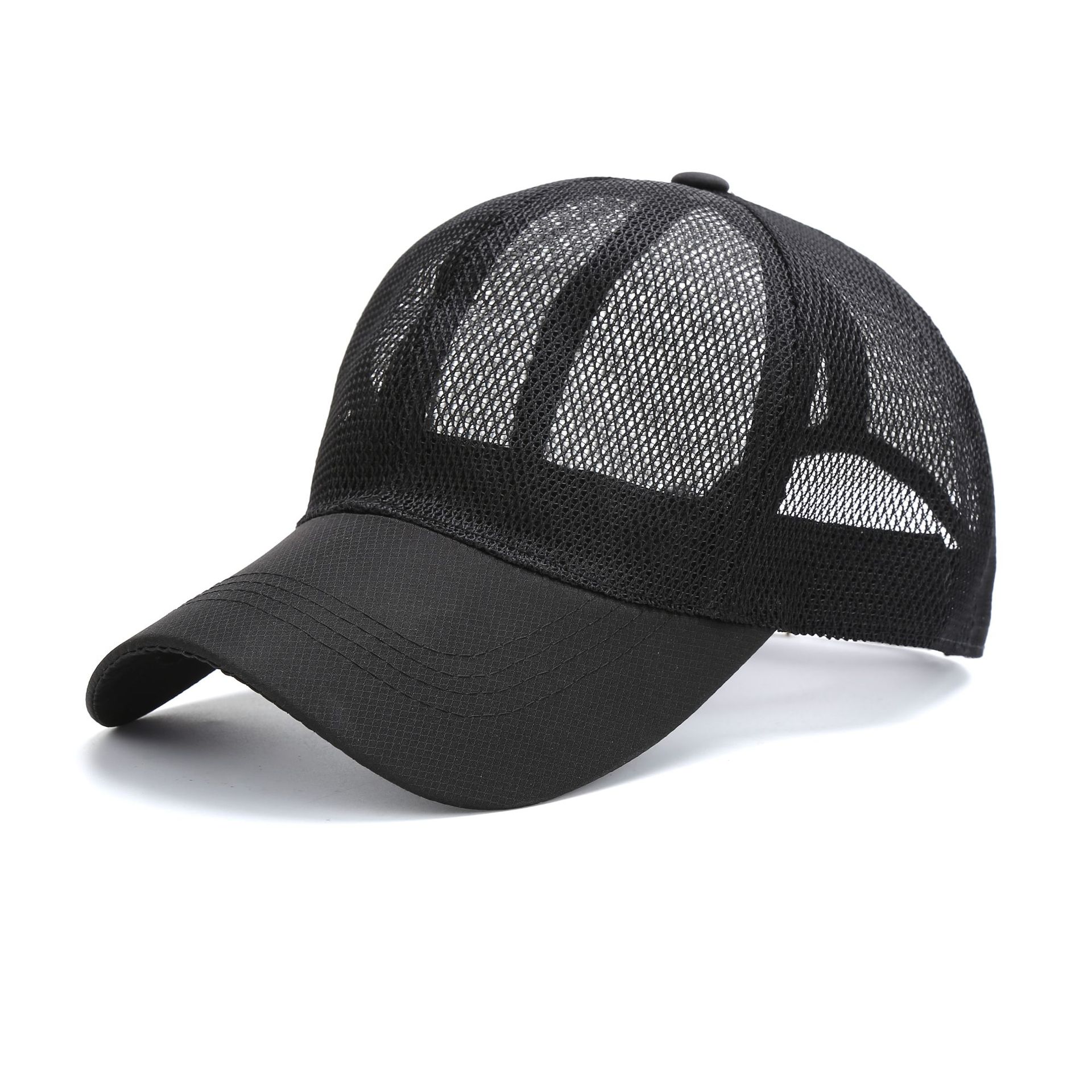 Hat Men's Summer Thin Sunshade Mesh Sun Hat Outdoor Sports Sun Protection Breathable Fishing Baseball Peaked Cap Women