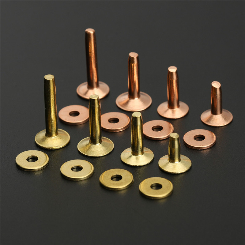 黄铜陨纹铆钉 美式红铜永久撞钉皮带铆钉箱包皮具子母钉diy配件