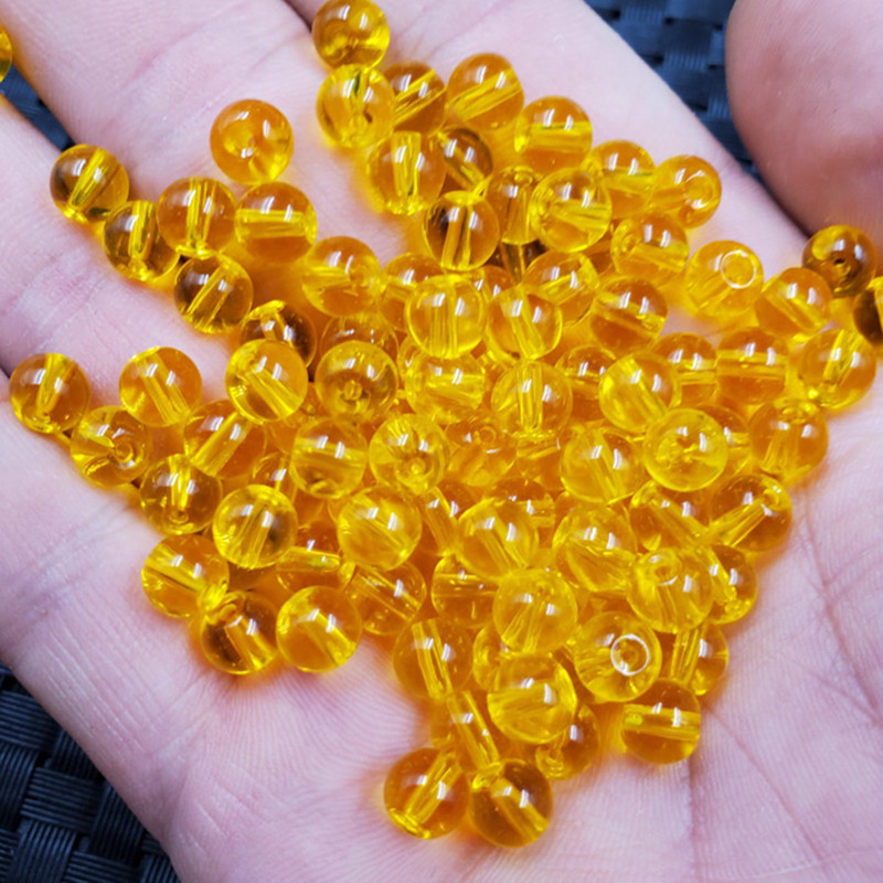颗玉龙玉器饰品散珠人造蜜蜡圆珠散珠6毫米散珠手链项链编织珠子￥0