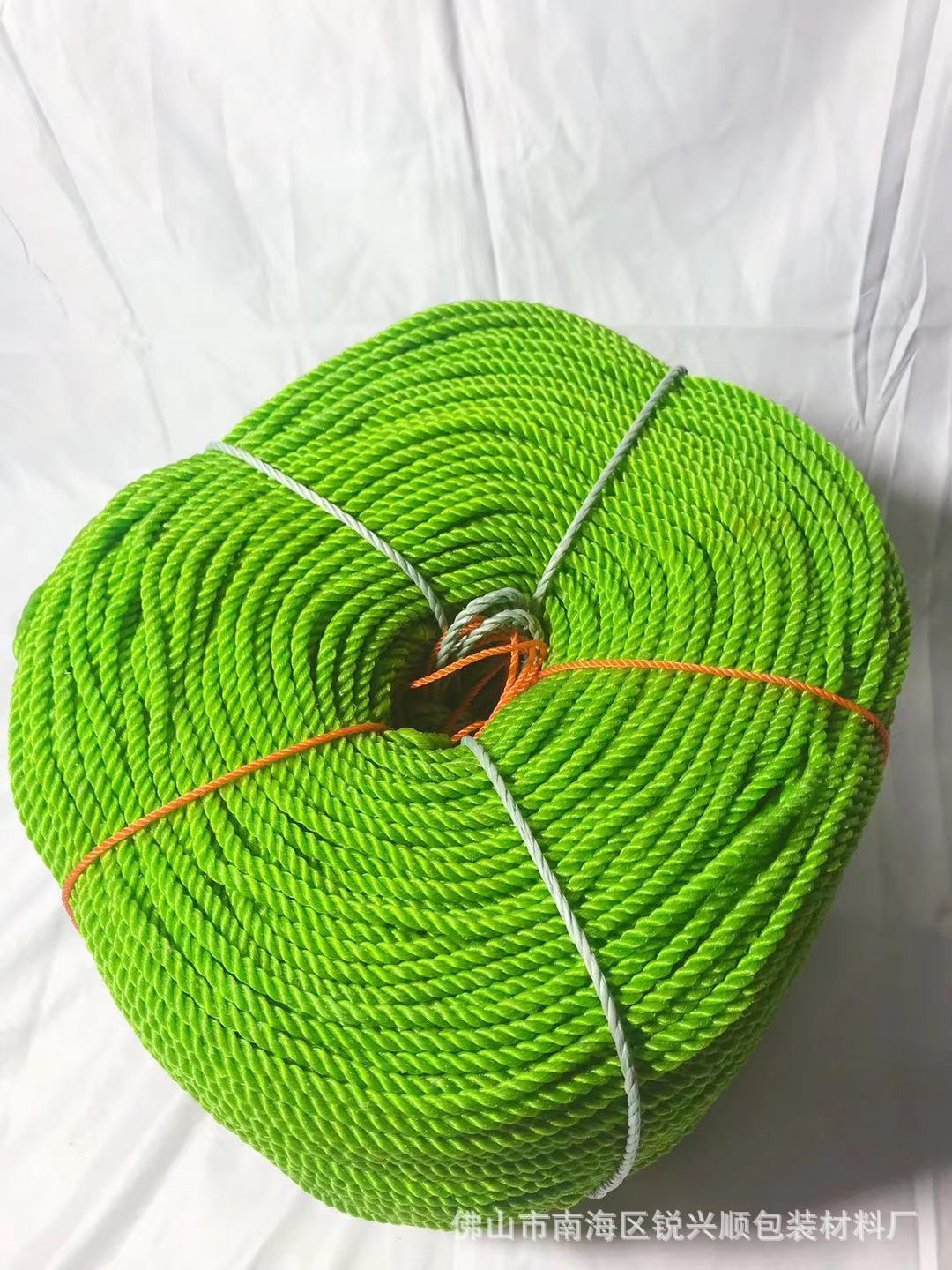 新料pp塑料绿色胶丝绳尼龙绳捆绑绳包装绳塑料绳4mm-20mm规格齐全