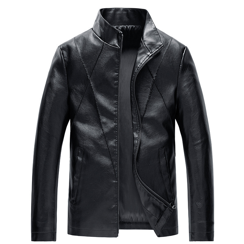 男士绅士潮流时尚pu皮衣外套2020外贸男装跨境电商货源免费代理