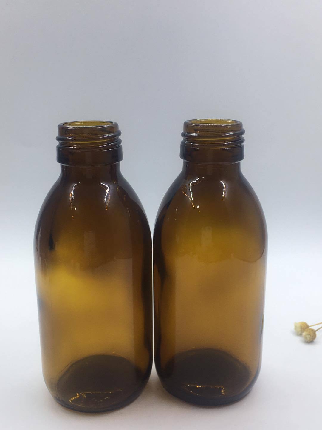 250ml口服液玻璃瓶医用茶色试剂玻璃瓶茶色透明医药瓶 保健瓶