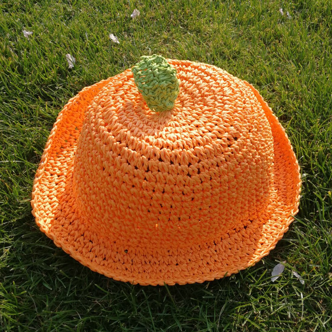 2020韩版夏季新款手编草帽时尚可爱儿童潮帽子百搭出行防晒遮阳帽