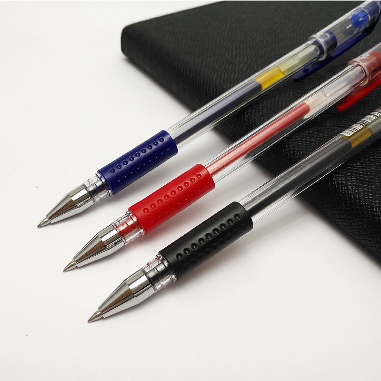 5粗头中性笔黑红兰办公学生耐用快干