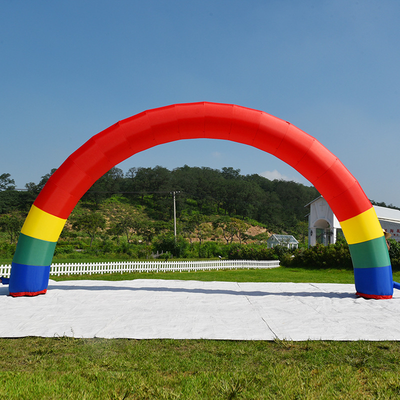 龙宇气模批发零售拱门充气拱门 气模开业典拱门 彩虹门气模彩虹门