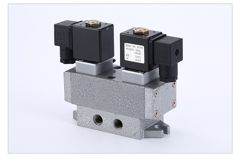2分1/4寸二位五通 双电控滑柱式换向阀k25d2-08电磁阀 厂家直销
