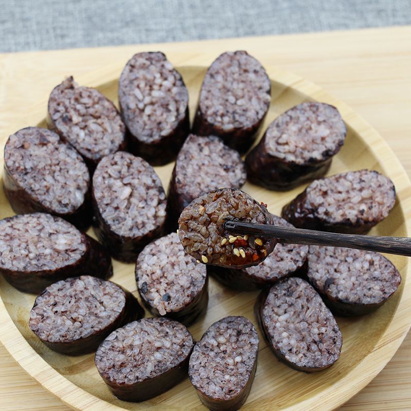 东北糯米肠韩国米灌肠延边特产朝鲜族猪血肠加热即食韩式风味米肠