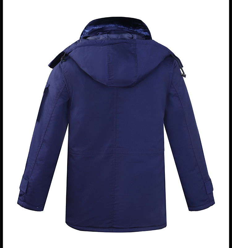 批发火焰蓝作训大衣19蓝色大衣火焰蓝新式防寒加厚消防棉大衣