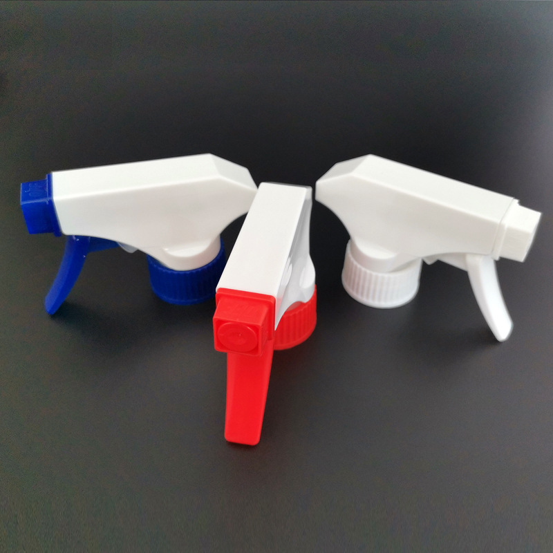 余姚松茂厂家批发手扣式白色塑料喷头塑料方枪28/400 410喷雾方枪