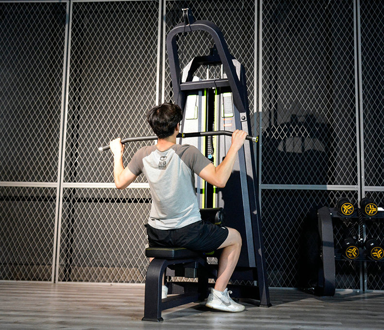 坐式高拉训练器肌肉拉背训练器高位下拉商用健身器厂家直销