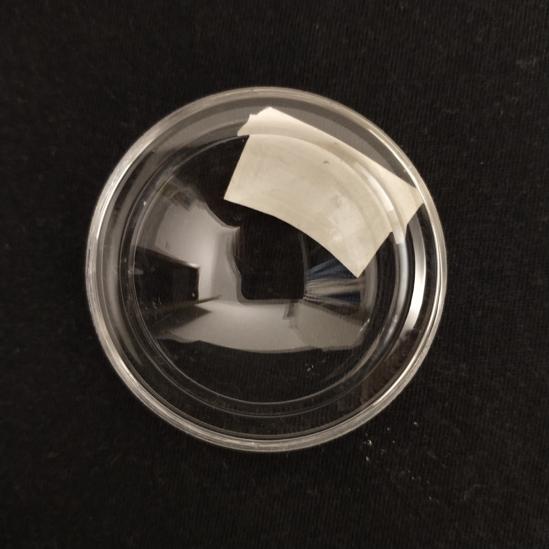 定制加工51*16mm空心玻璃透镜 小功率led射灯室内灯灯具配件 单颗