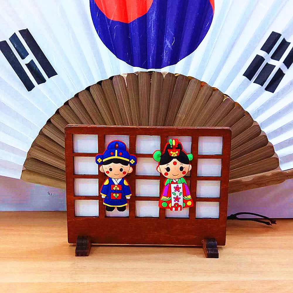 韩国民俗工艺品摆件朝鲜族韩服情侣人偶韩式家居餐厅桌面摆饰礼品