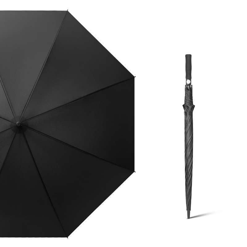 30-Inch Golf Umbrella Oversized Windproof Long Handle Automatic Straight Rod Full Fiber Advertising Umbrella Business Golf Umbrella