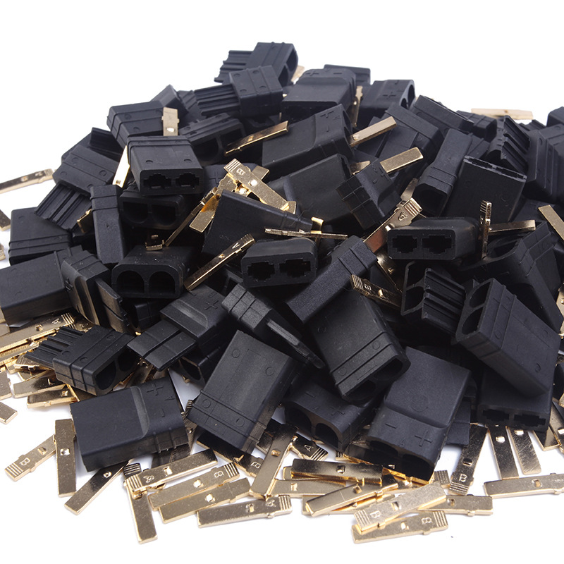 艾迈斯traxxas插头trx紫铜镀金尼龙塑壳大电流amass模型配件