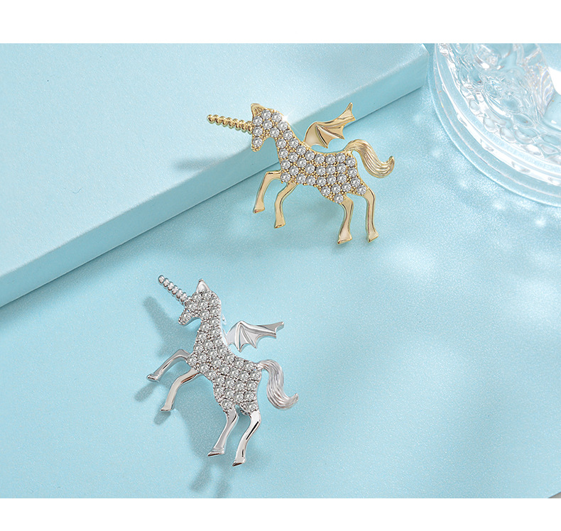 梦幻独角兽胸针女ins2020新款气质复古高档胸针配饰一件代发