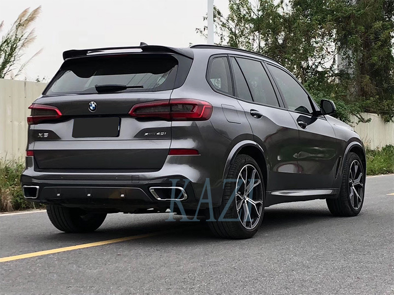 适用于宝马x5 g05改装ac schnitzer前唇尾翼 x5黑武士小包围改装