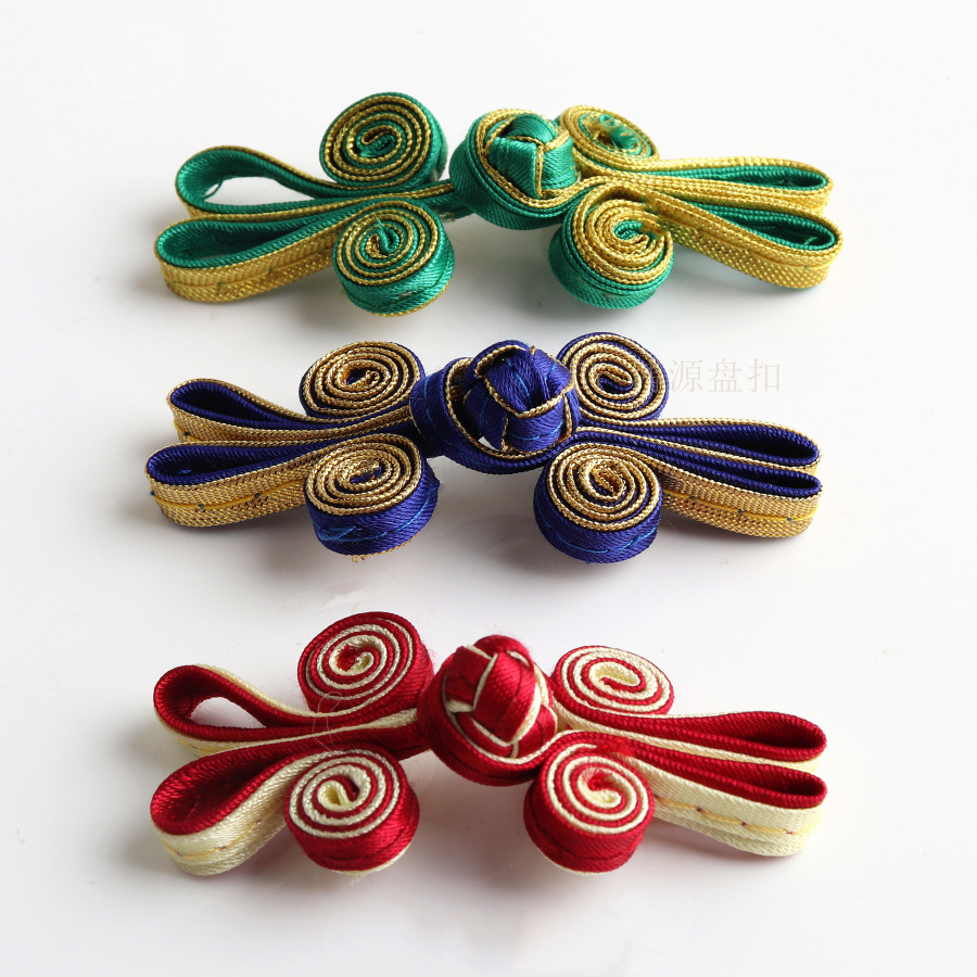 手工两轮兔耳朵盘扣唐装旗袍两轮盘扣唐装上衣纽扣中国风装饰盘扣